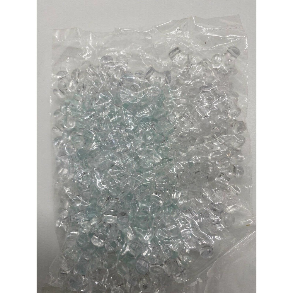 144 Gems 10MM TRI Propeller Beads blk,pink,yell,teal or clear 1 Bag - Picture 6 of 12